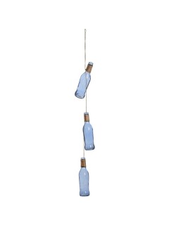 Tall blue glass bottle hanging Ornament Tall blue glass bottle hanging Ornament